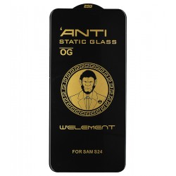 Захисне скло для Samsung S931 Galaxy S25, S921 Galaxy S24, 3D, Full Glue, чорне