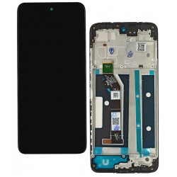 Дисплей для Motorola Moto E15, Moto G05, Moto G15, Moto G15 Power, чорний, з рамкою, GXQC Service Pack