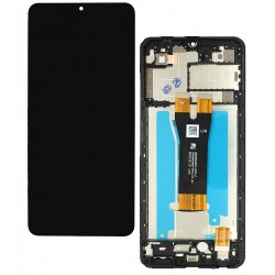 Дисплей для ZTE Blade A36, Blade A56, чорний, з рамкою, High Quality