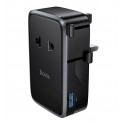 Сетевое зарядное устройство-удлинитель Hoco AC35, USB, 2 Type-C, 1 розетка, black