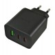 Зарядное устройство Hoco N75, 1USB, 2Type-C PD 65W, черный