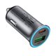 Автомобильное зарядное устройство Acefast B16, (USB+Type-C), 95Вт, metal gray