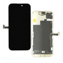 Дисплей для Apple iPhone 15 Pro, чорний, з рамкою, без помилки, (Box), (OLED), GXQC soft, 120Hz (od50955)