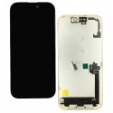 Дисплей для Apple iPhone 17, чорний, з рамкою, High Copy, OLED, DD-OLED, 120Hz