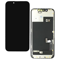 Дисплей для Apple iPhone 13 mini, черный, с рамкой, High Copy, без микросхемы, (OLED), GX OEM hard