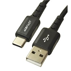 Кабель Type-C - USB, AceFast C1-04, 1.2 метра, черный