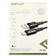 Кабель Type-C - USB, AceFast C1-04, 1.2 метра, чорний