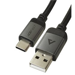 Кабель Type-C - USB, AceFast C20-04, 1.2 метра, черный