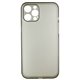 Чехол для Apple iPhone 12 Pro Max, Matt Protective, матовый, полупрозрачный полиуретан, черный