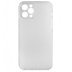 Чехол для Apple iPhone 12 Pro, Matt Protective, матовый, полупрозрачный полиуретан, белый