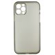 Чехол для Apple iPhone 12 Pro, Matt Protective, матовый, полупрозрачный полиуретан, черный