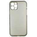Чехол для Apple iPhone 12 Pro, Matt Protective, матовый, полупрозрачный полиуретан, черный