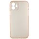 Чехол для Apple iPhone 12, Matt Protective, матовый, полупрозрачный полиуретан, розовый