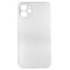Чехол для Apple iPhone 12, Matt Protective, матовый, полупрозрачный полиуретан, белый