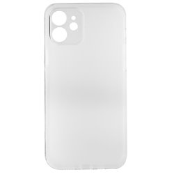 Чехол для Apple iPhone 12, Matt Protective, матовый, полупрозрачный полиуретан, белый