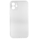 Чехол для Apple iPhone 12, Matt Protective, матовый, полупрозрачный полиуретан, белый