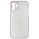 Чехол для Apple iPhone 12, Matt Protective, матовый, полупрозрачный полиуретан, светло-фиолетовый