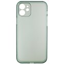 Чехол для Apple iPhone 12, Matt Protective, матовый, полупрозрачный полиуретан, синий