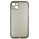 Чехол для Apple iPhone 15 Plus, Matt Protective, матовый, полупрозрачный полиуретан, черный