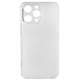 Чехол для Apple iPhone 15 Pro Max, Matt Protective, матовый, полупрозрачный полиуретан, белый