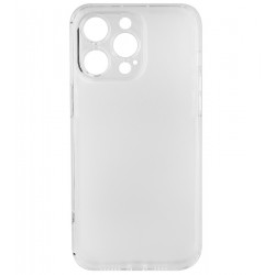 Чехол для Apple iPhone 15 Pro Max, Matt Protective, матовый, полупрозрачный полиуретан, белый