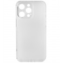Чехол для Apple iPhone 15 Pro Max, Matt Protective, матовый, полупрозрачный полиуретан, белый