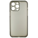 Чехол для Apple iPhone 15 Pro Max, Matt Protective, матовый, полупрозрачный полиуретан, черный