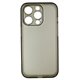 Чехол для Apple iPhone 15 Pro, Matt Protective, матовый, полупрозрачный полиуретан, черный