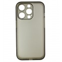 Чехол для Apple iPhone 15 Pro, Matt Protective, матовый, полупрозрачный полиуретан, черный