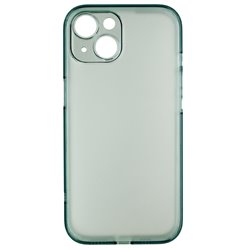 Чехол для Apple iPhone 15, Matt Protective, матовый, полупрозрачный полиуретан, синий