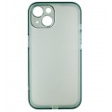 Чехол для Apple iPhone 15, Matt Protective, матовый, полупрозрачный полиуретан, синий