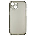 Чехол для Apple iPhone 15, Matt Protective, матовый, полупрозрачный полиуретан, черный