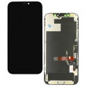 Дисплей для Apple iPhone 12, iPhone 12 Pro, чёрный, с рамкой, High Quality, 60Hz GXQC-Super IN CELL FHD Service Pack (без ошибки)
