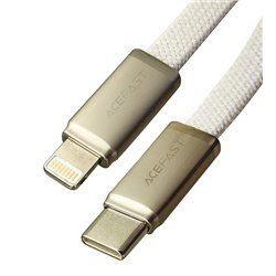 Кабель Type-C - Lightning, AceFast C24-01, білий