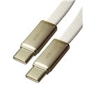 Кабель Type-C - Type-C, AceFast C24-03, 1.2 метра, 60W, белый