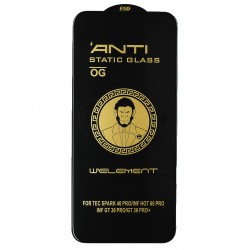 Защитное стекло для Infinix GT 30 (5G), Infinix GT 30 Pro (5G), Infinix Hot 60 Pro, 3D, Full Glue, черное