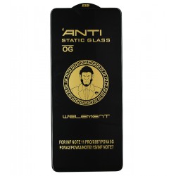 Защитное стекло для Infinix Note 7, Infinix Note 11S, Infinix Note 11 Pro, 3D, Full Glue, черное