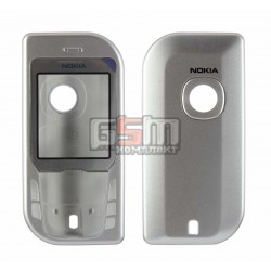 Корпус для Nokia 6670, серебристый, копия ААА