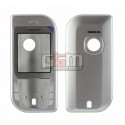Корпус для Nokia 6670, сріблястий, China quality ААА
