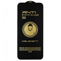 Захисне скло для Oppo A6C (4G), A6T Pro (4G), A6T, A6, A6X, 3D, Full Glue, чорне