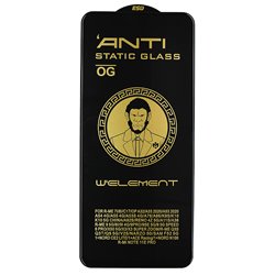 Захисне скло для Oppo A76, A55 (4G), A54 (4G), A36, A11s, K10, K9s, 3D, Full Glue, чорне