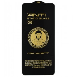 Захисне скло для Oppo A3 (2024), Reno 8 Pro, 3D, Full Glue, чорне