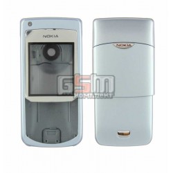Корпус для Nokia 6681, серебристый, копия ААА