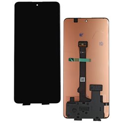 Дисплей для Xiaomi Poco X6, Poco X6 Pro, Redmi Note 13 Pro 5G, чорний, без рамки, оригінал (переклеєне скло)