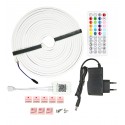 Светодиодная лента LED неоновая, RGB, 24V, IP 67, 5м, Bluetooth + пульт дистанционного управления (с блоком питания)