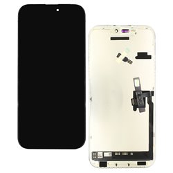 Дисплей для Apple iPhone 16 Pro Max, чорний, із рамкою, High Quality, 120Hz GXQC-Super OLED SOFT Service Pack