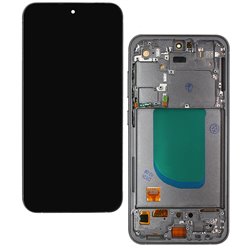 Дисплей для Samsung S711 Galaxy S23 FE, чорний, із сірою рамкою, High Quality, (OLED)