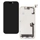 Дисплей для Apple iPhone 17, чорний, з рамкою, High Copy, (OLED), GX OEM hard