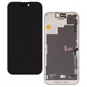Дисплей для Apple iPhone 15 Pro, черный, с рамкой, Wextom, High Quality, без ошибки, (OLED) soft, Diagnosable, 120Hz