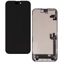 Дисплей для Apple iPhone 16 Plus, чёрный, с рамкой, China Quality, (TFT), ZY, LTPS FHD